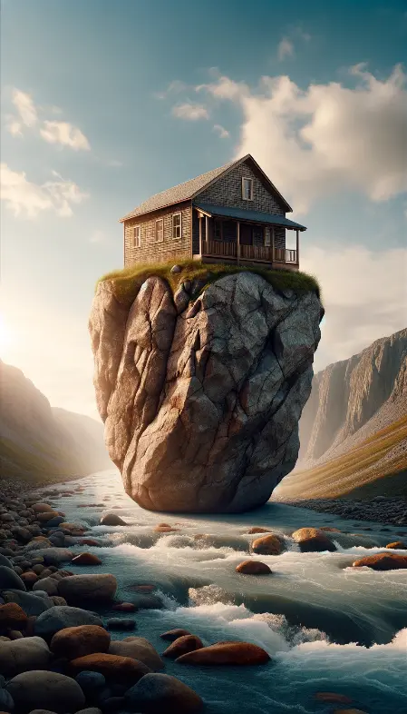 Maison sur le roc